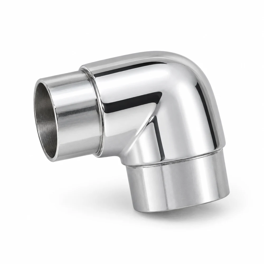 Elbow fitting on a white background